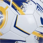 White, Blue, and Yellow Soccer Ball - Official Match Ball Size 5 - Image 4